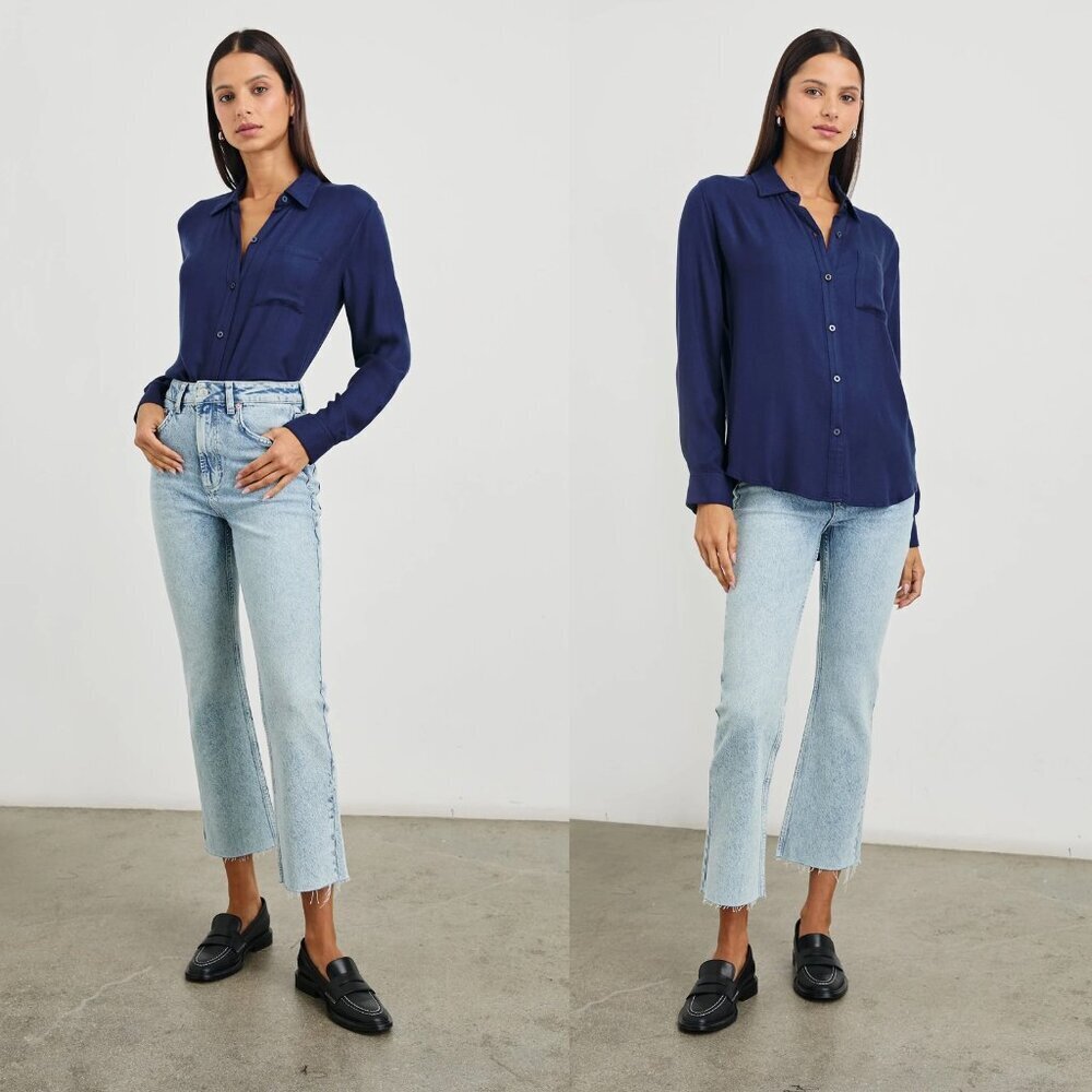 Rails Sunset Crop High Rise Flare Jeans In Snowbird Size 28